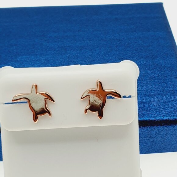 "14K Rose Gold Plated 925 Sterling Silver Earrings for Women/Girls, US44016 - Picture 3 of 8
